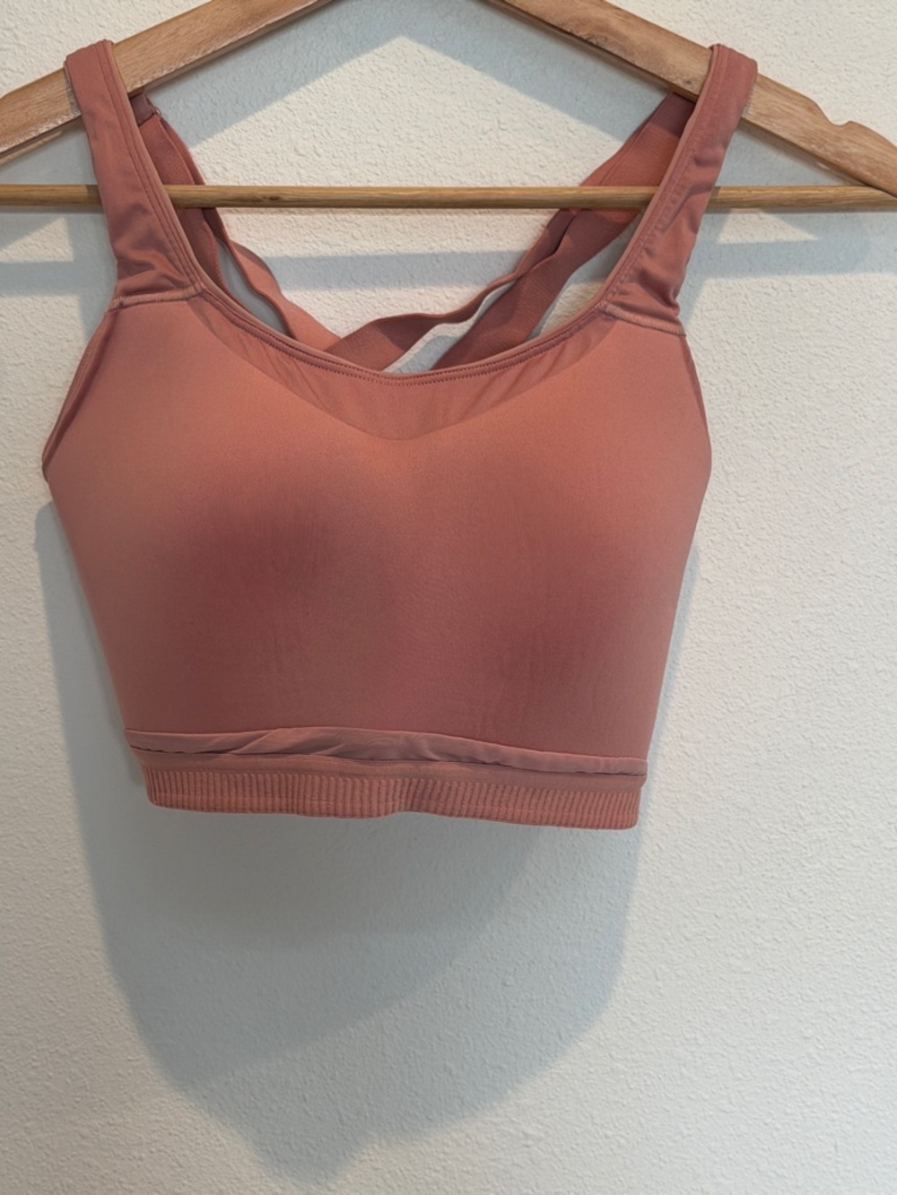 lululemon athletica Seamless Crossback Sports Bra - Dusty Rose